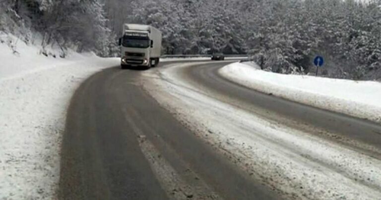 Забрана за сообраќај за тешки товарни возила на Стража