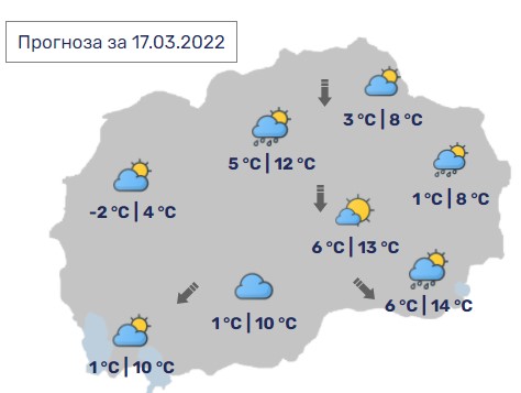 Сончево со умерена облачност