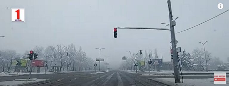(ВИДЕО) Скопје утрово прекирено со снег