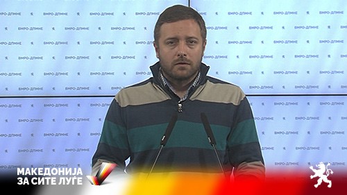 Арсовски: Власта јавно да го обелодени договорот со Бугарија и дали спрема национално предавство, ВМРО-ДПМНЕ нема да прифати штетен договор