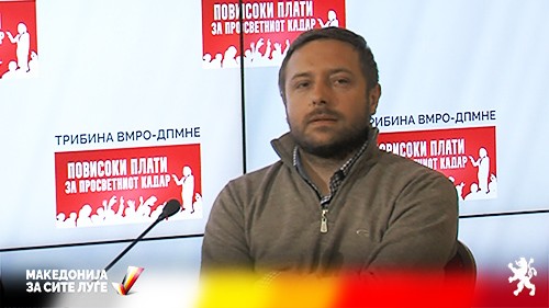 Арсовски: СДСМ ги угнетува наставниците, тие не сакаат да ги решат нивните проблеми, само ги натрупуваат