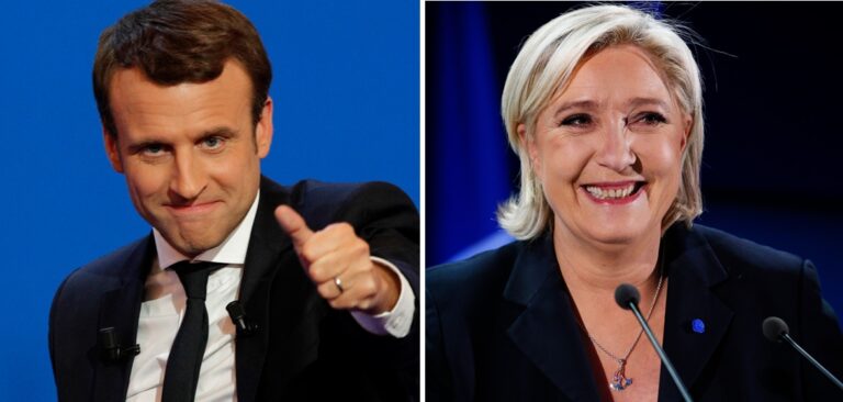 Во Франција претседателска битка меѓу Макрон и Марин Ле Пен