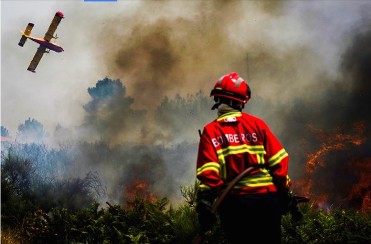Големи пожари во Португалија, се урна канадер, загина пилотот