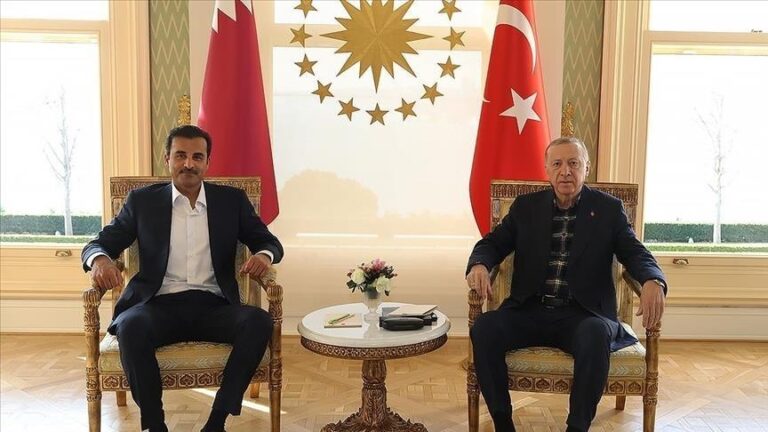 Катарскиот емир Ал Тани е првиот светски лидер кој допатува во Турција по разорните земјотреси