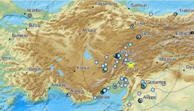 Нов земјотрес со јачина од 5,1 степени регистриран во централна Турција