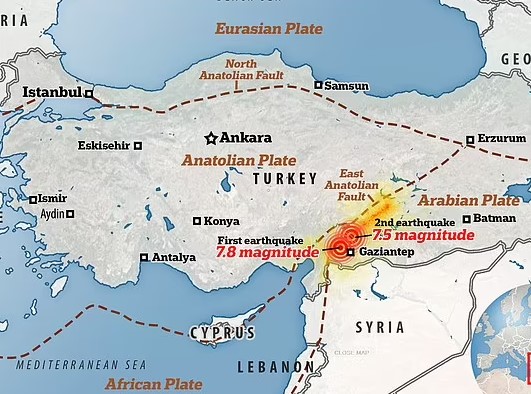 Дољони: Земјотресите ја поместиле Турција за три метри