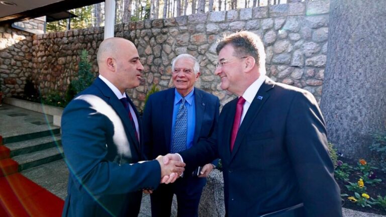 Ковачевски во Охрид ги пречека Борел и Лајчак: Северна Македонија е фактор на стабилност, местото на земјите од Западен Балкан е во ЕУ
