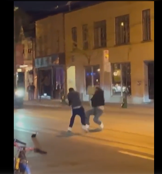 (ВИДЕО) Улична тепачка во Торонто, маж нападнал друг маж со питон
