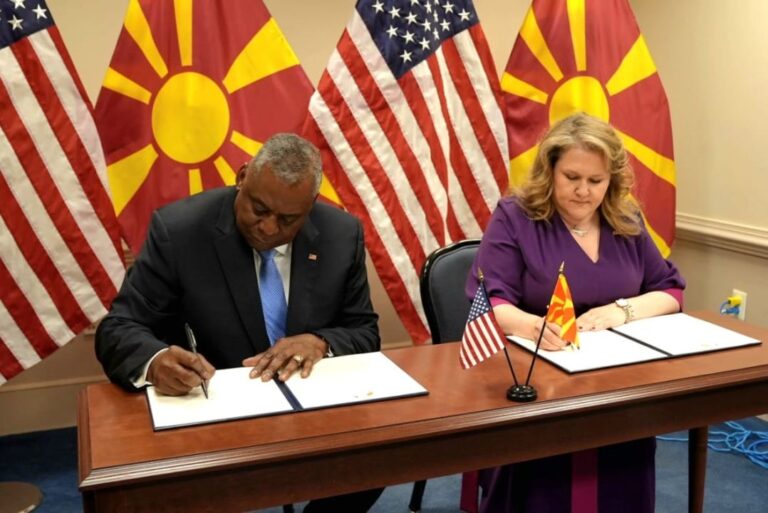 Петровска-Остин во Пентагон: САД и Северна Македонија склучија 10 годишен патоказ за соработка во одбраната