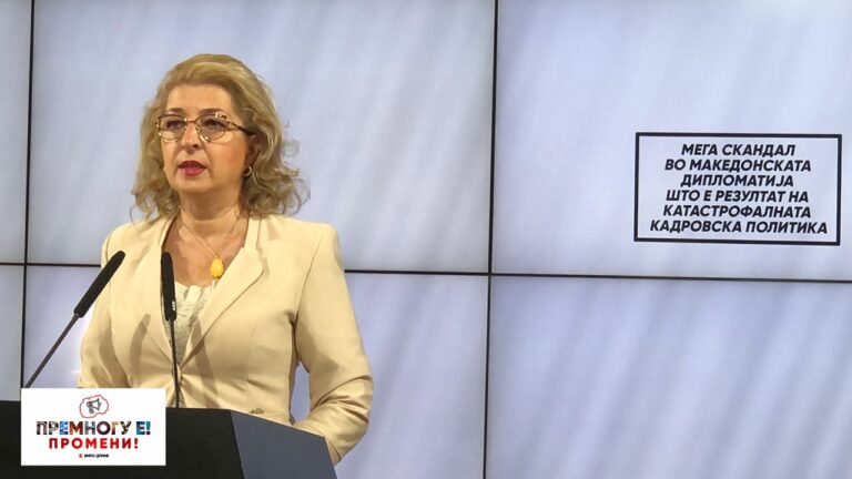Ласовска: Мега скандал во македонската дипломатија што е резултат на катастрофалната кадровска политика