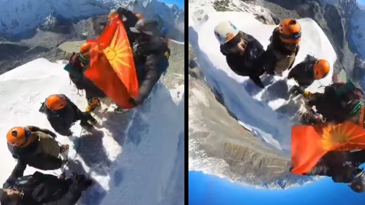 Знамето на Кутлеш се развеа заедно со песната „Едно име имаме“ на врвот Ајланд Пик на Хималаите