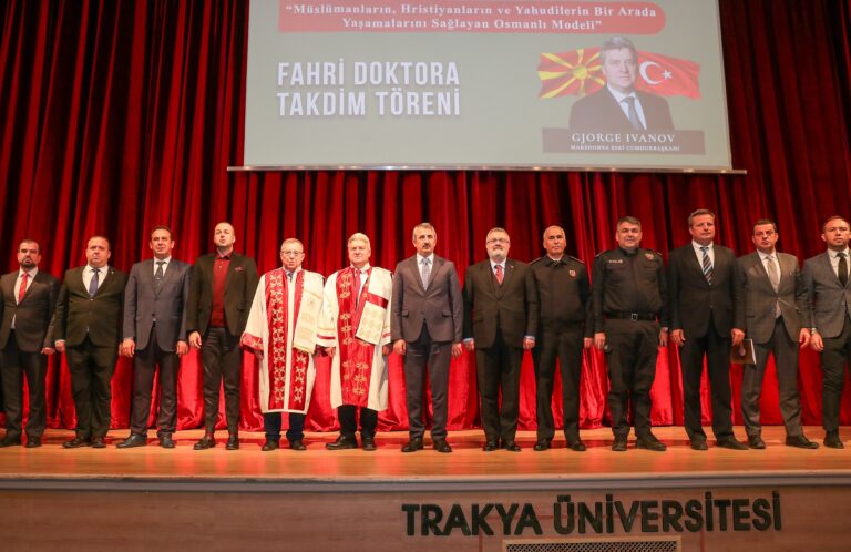 Поранешниот Претседател Иванов стана Почесен доктор на науки на Универзитетот Тракија во Едрене, Република Турција