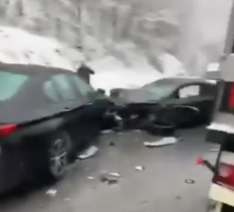 (ВИДЕО) Сообраќајна несреќа на Стража, патот целосно затворен