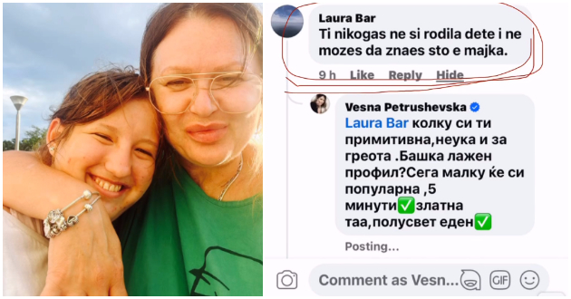 Весна Бејби Петрушевска доби голема навреда на инстаграм „Ти не си родила дете, не знаеш што е мајка“