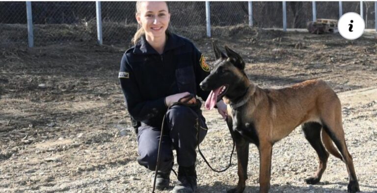 Кристина Шикова првата жена од Македонија која ќе биде именувана како водач на службено куче