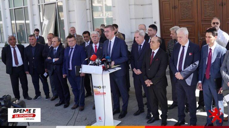 Мицкоски: Коалицијата на ВМРО-ДПМНЕ „Твоја Македонија“ застанува зад бранот на промени кои треба да обезбедат стабилна и силна Македонија