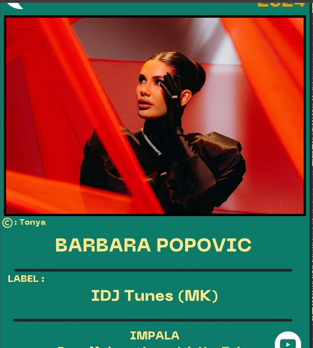 Македонката, со охридско потекло – Барбара Поповиќ е во најдобрите 100 пејачи во Европа за 2024 год
