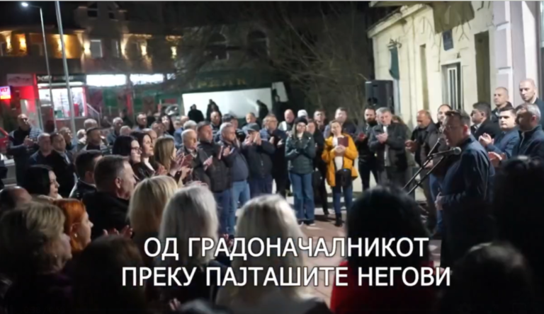Николоски: Лице блиско до градоначалникот од СДСМ им ги исекло гумите на активистите од ВМРО-ДПМНЕ во Росоман