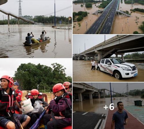 (ФОТО) Десетици илјади евакуирани поради големите поплави во Кина