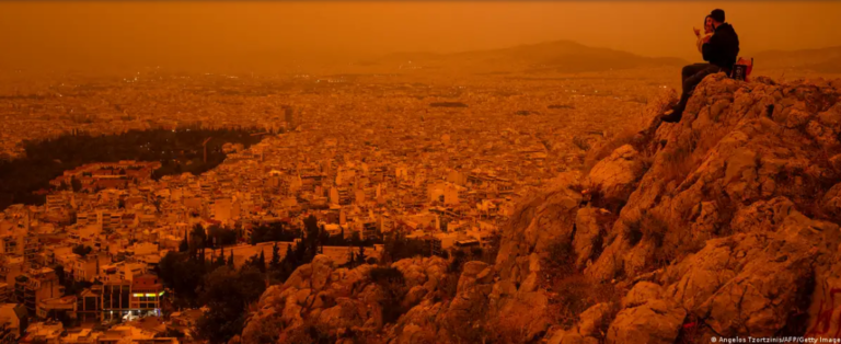 Сахарска прашина ја обви Атина