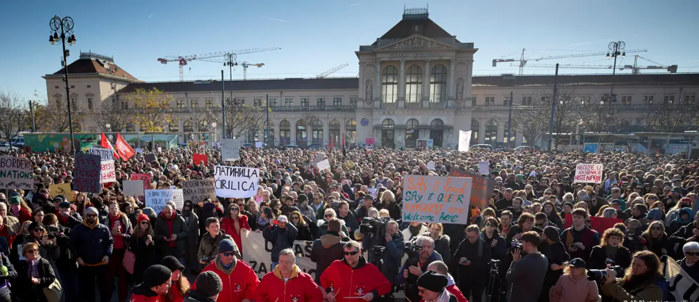Протести во Хрватска против растечката екстремна десница