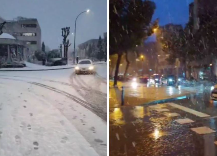 (ВИДЕО) Мадрид под снежна покривка